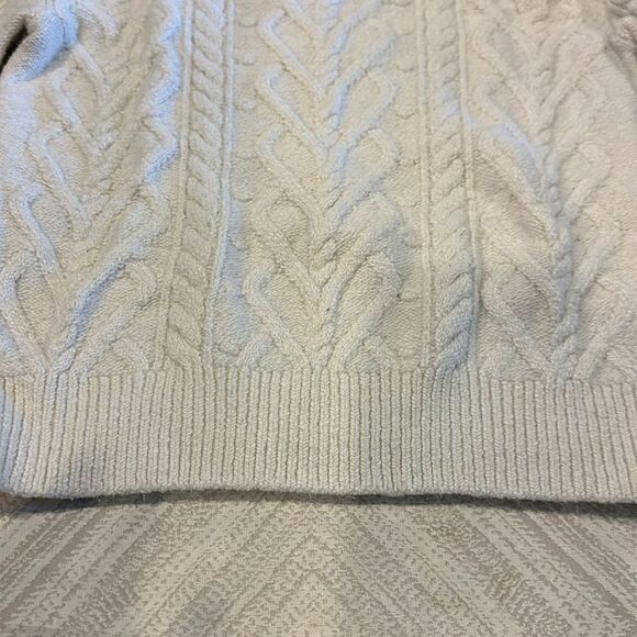 Crewcuts Girls Cable Knit Off White Sweater - Picture 4 of 7